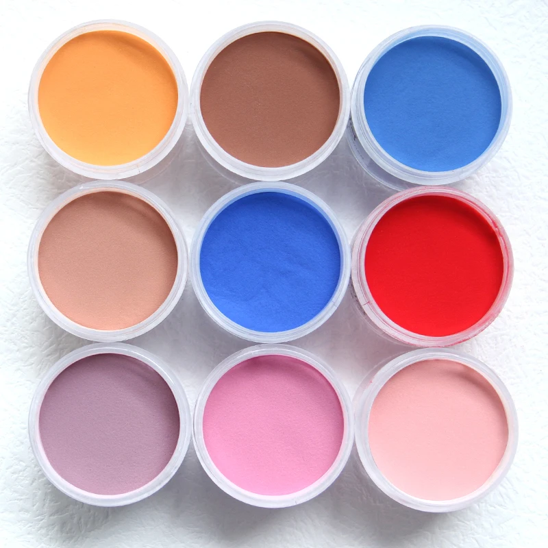 Red Blue Acrylic Powders Nail Extension Carving Nail Polymer Tip Clear Dust Manicure Supplies For Professional Decor 15g