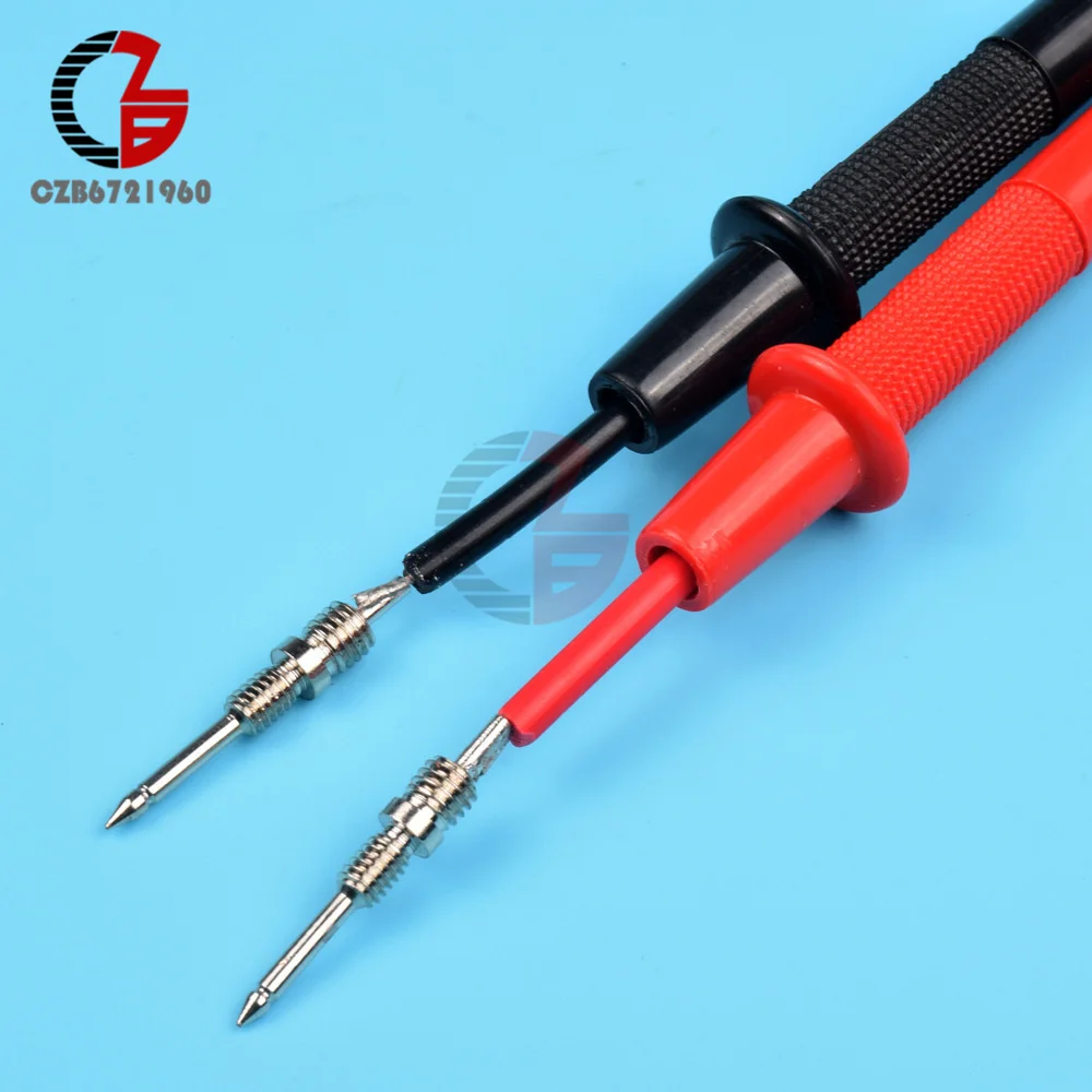 1 Pair 70cm Probe Multimeter Test Lead 1000v 10A Wire Pen Cable Digital Meter Needle Tip Meter Needles Test