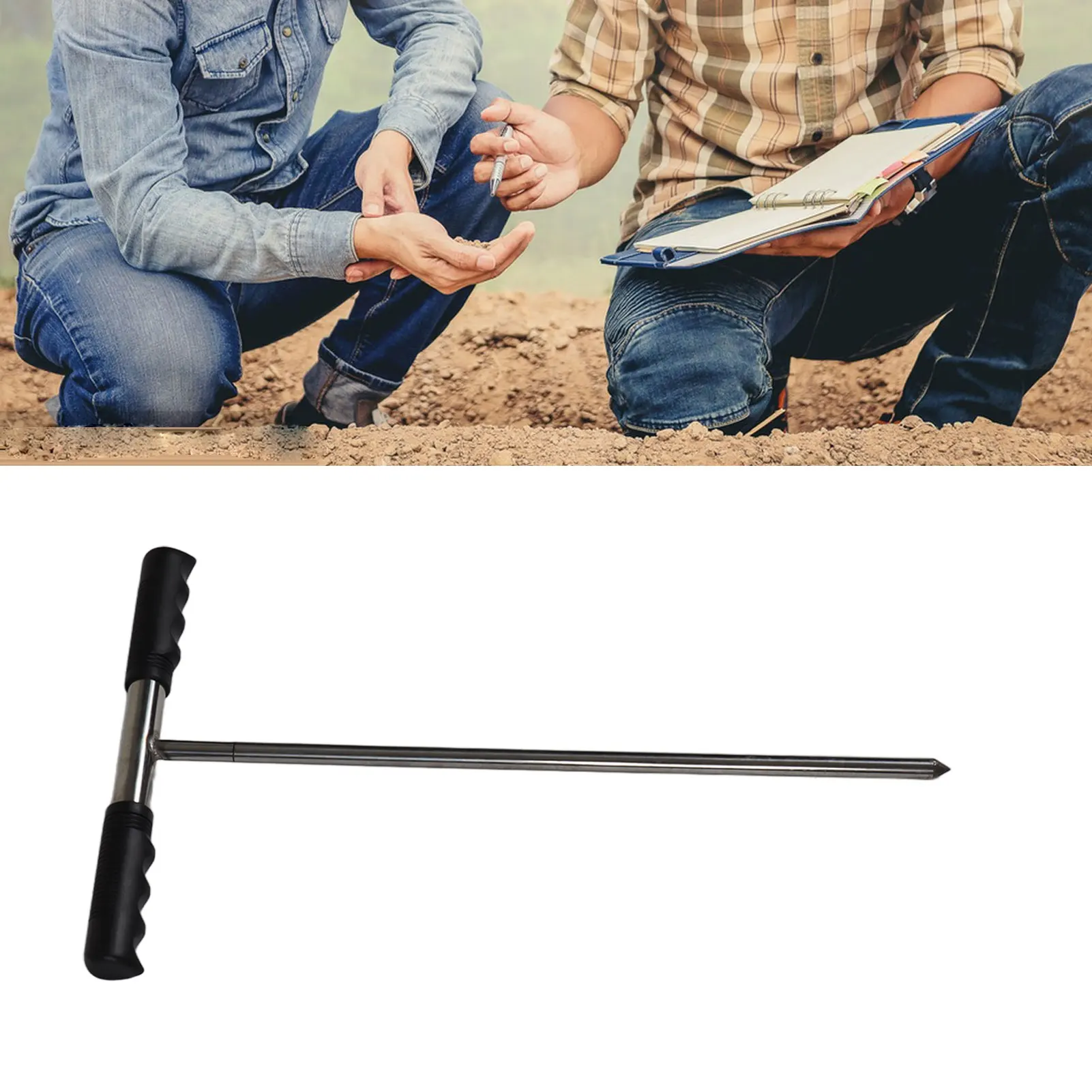 Soil Sample Probes Soil Sample Probes with T Handle Adjustable  Tip Stainless Steel Soil Sampler Tool for Plant Care Farm