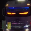 Car Truck Evil's Eye Flexible LED Matrix Pixel Panel DIY Blinking Eyes Animated Screen APP Programmable Soft LED Displays 5V USB 5