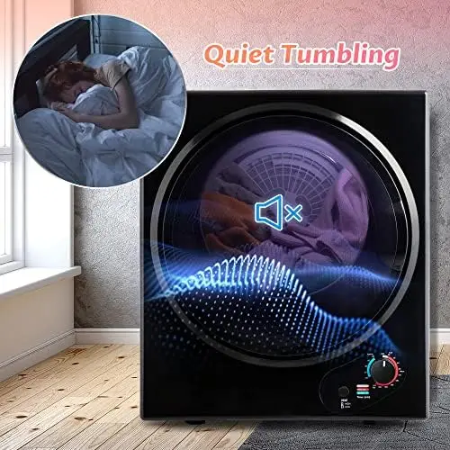 Dropship Portable Laundry Dryer With Easy Knob Control For 5 Modes