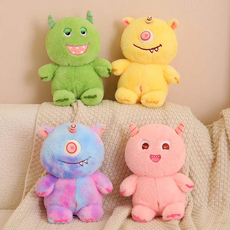 25cm Anime Emotion Little Monster Plush Doll Cute Stuffed Monsters Plushies Toy Cartoon Soft Kids Toys for Girls Gifts RoomDecor little monsters cat silicone molds table ornament mould diy crafts plasters mold