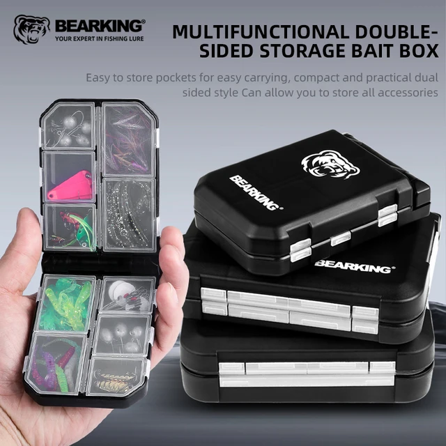 BEARKING-Double Sided Plastic Storage Case, Fishing Tackle Box, Rings,  Bait, Lure, Hook, Fishing Accessories - AliExpress