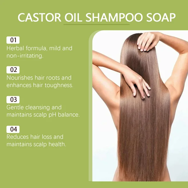 Hanchobit Rosemary Soap for Hair Treatment Strengthening Hair Growth Organic Castor Oil Hair Care Korean Shampoo Bar Soap 60g 4