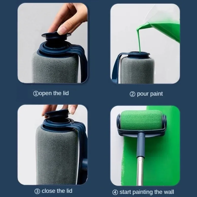 Professional Wall Paint Roller Set Multifunctional Clean-cut Edges Painting Rolling Brush For Wall Painting Treatment Tools paint brush paint roller wall brush rubber roller brush