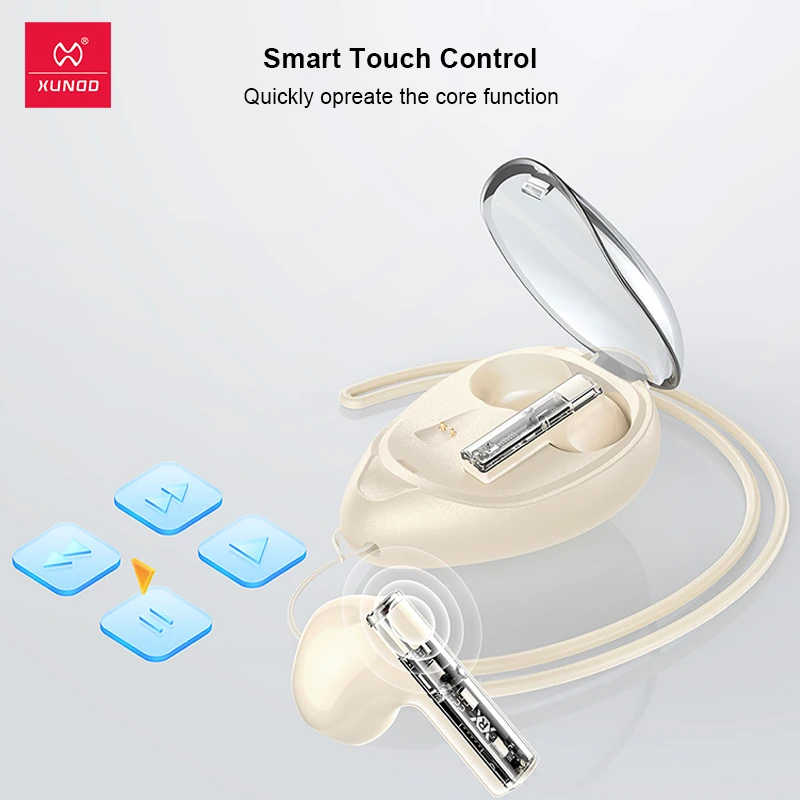 Xundd Tws Transparante Oortelefoon Bluetooth 5 3 Draadloze Hoofdtelefoon Met Lanyard Hangende Nek Mode Oordopjes Hifi.jpg