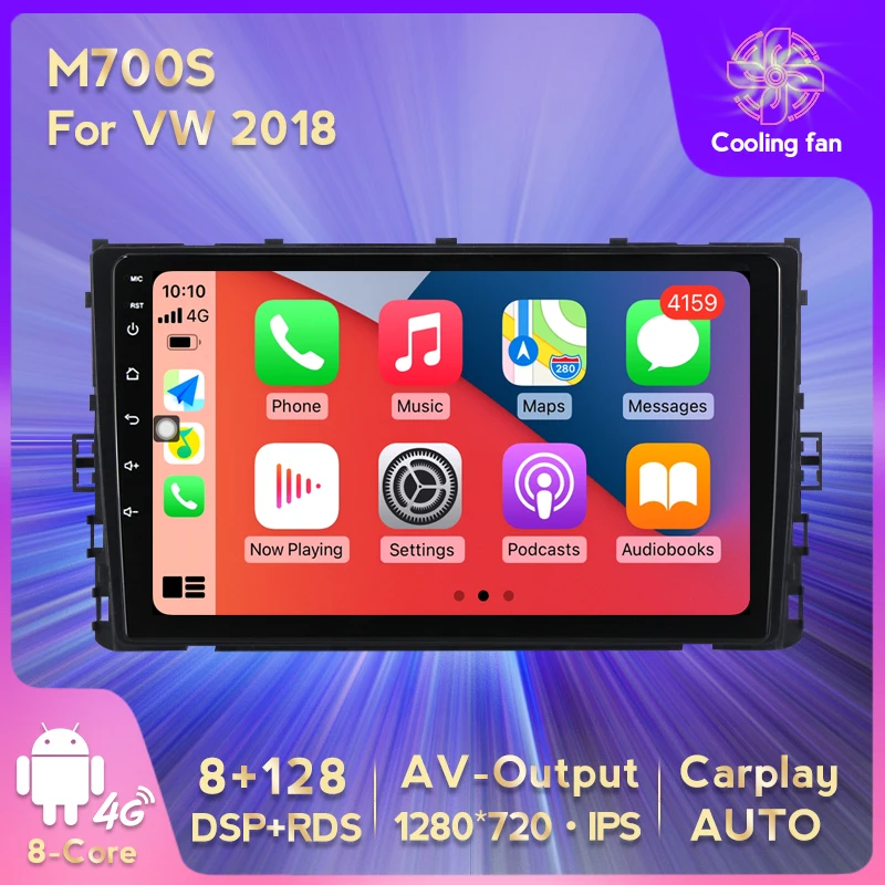 

Auto Multimedia GPS Navigation Car Radio Android 11 For Volkswagen 2018 2019 2020 8-Core Built-in Carplay Auto WiFi DSP No DVD