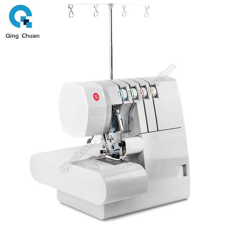 Overlock Machine Heavy-Duty Metal Frame Overlock Machine 1,300 Stitches Per Minute Multifunctional Edging