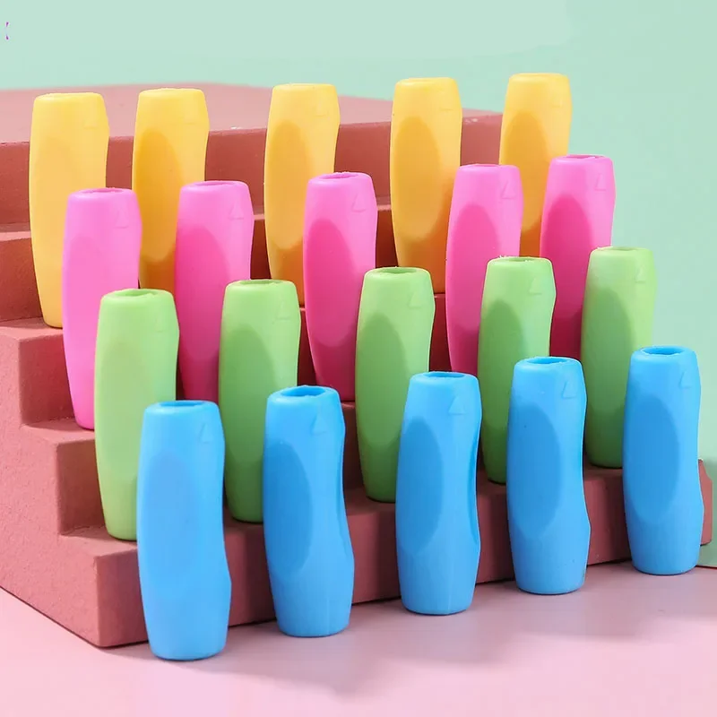4Pcs/lot Primary Student Learning Partner Children Student Stationery Pencil Grip Exerciser Correct Pen Holder Posture Grip