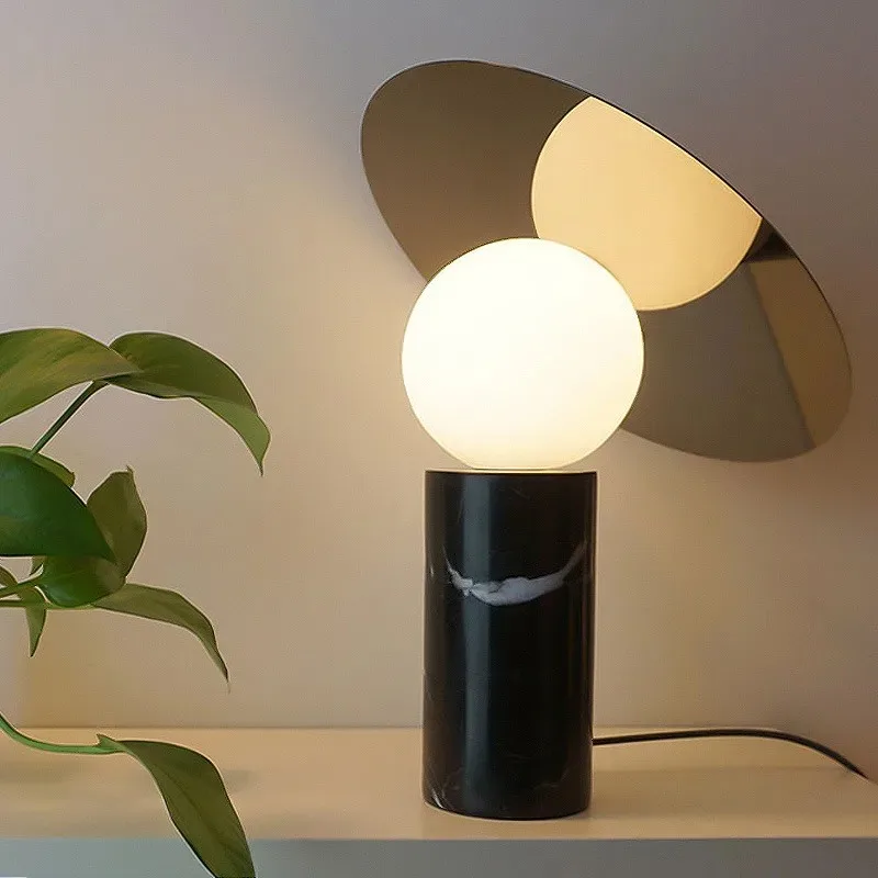럭셔리 모던 대리석 오닉스 데스크 램프 LED 장 침실 테이블 거실 침실 홈 데코 특별 데스크 램프