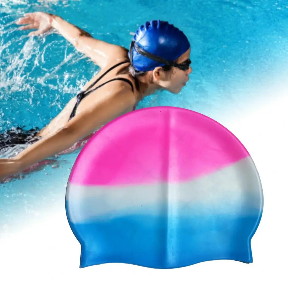 Women Bathing Hat  Convenient Elastic Lightweight  Comfortable Water Diving Hat Swimming Headwear