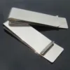 1Pcs Stainless Steel Money Clip Fashion Simple Silver Creative Banknote Clip Belt Clip Personality Bookmark Metal Ticket Folder 1