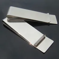 1Pcs Stainless Steel Money Clip Fashion Simple Silver Creative Banknote Clip Belt Clip Personality Bookmark Metal Ticket Folder 1