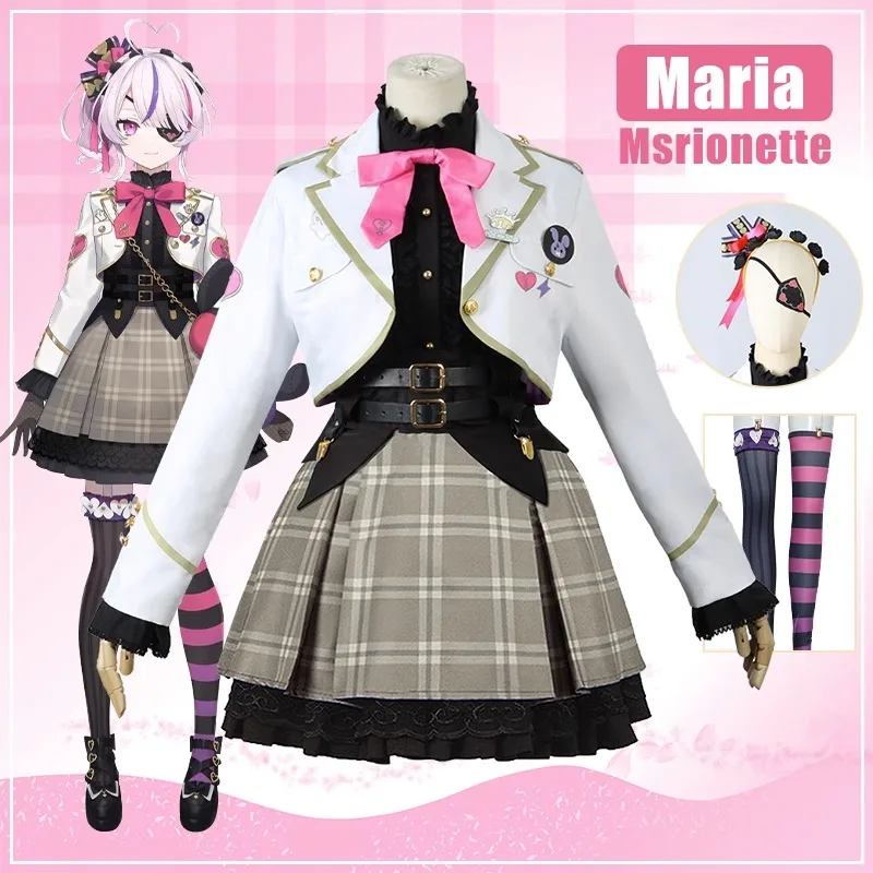 

Japanese Virtual YouTuber ILUNA VTuber Maria Marionette Outfits Anime Cosplay Costumes Virtual Vtuber Nijisanji Maria Marionette