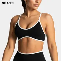 NCLAGEN sports bra adjustable high support woman GYM Clothes Pilates yoga tops Push-up Running Workout Tank Fitness underwear