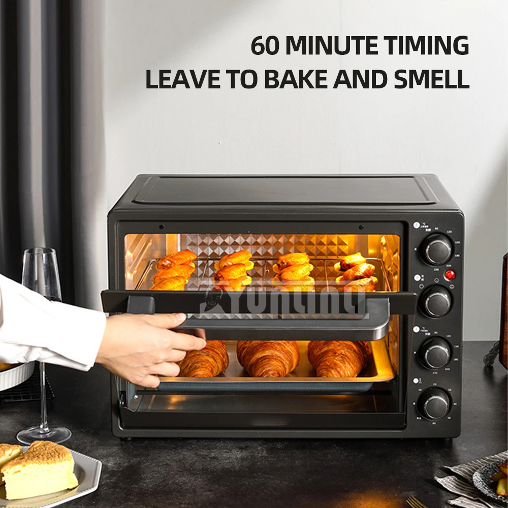 40L Electric Oven Multifunctional Large Capacity Electric Oven Household Four Layer Breakfast Machine