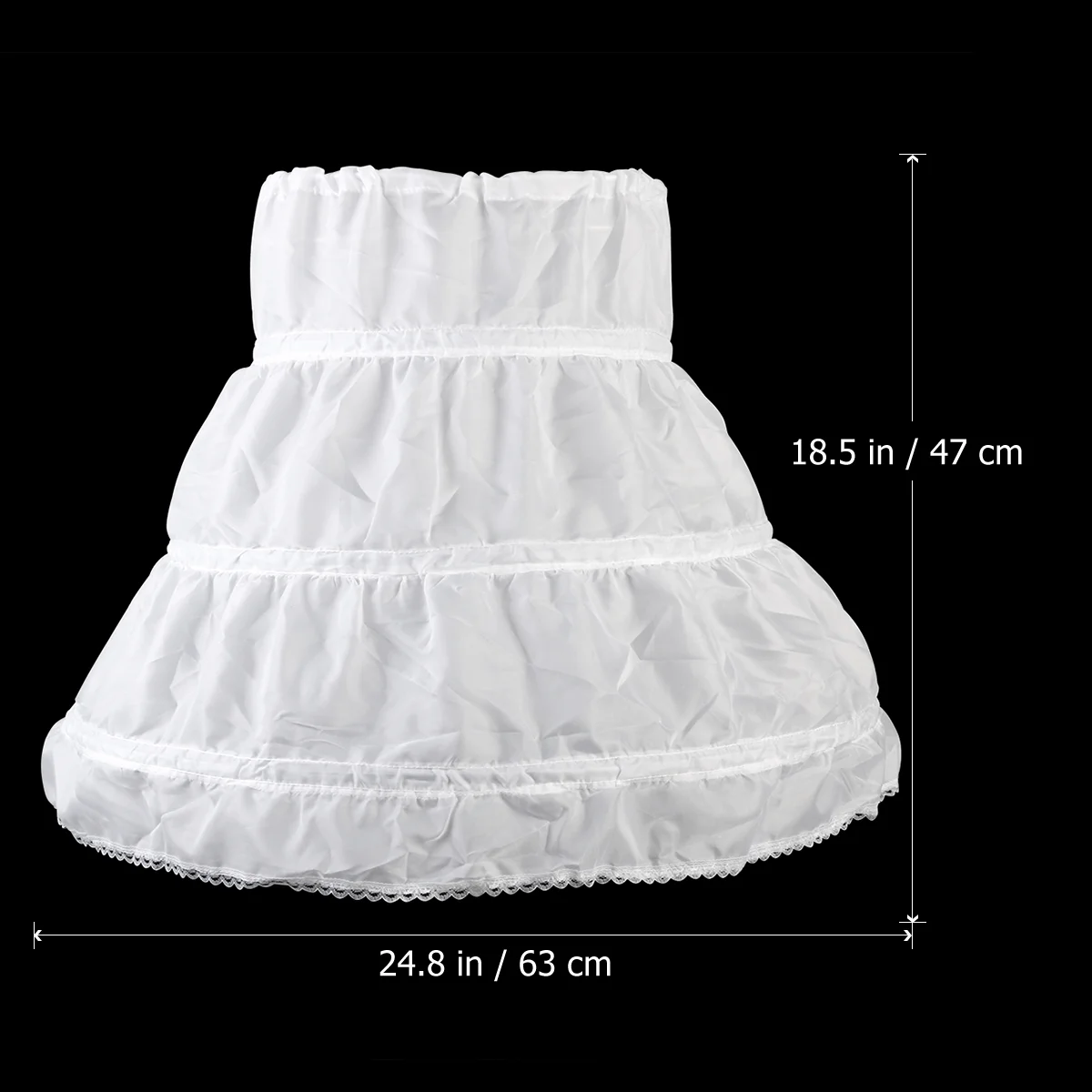 Crinoline For Girls Old Lady Costume, Kids Half White Teen Dresss For Girls Old Lady Costume for Prom, Party, Picnic and Wedding