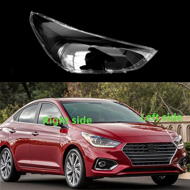 For Hyundai Accent 2018 Car Headlight Shell Headlight Cover Headlamp