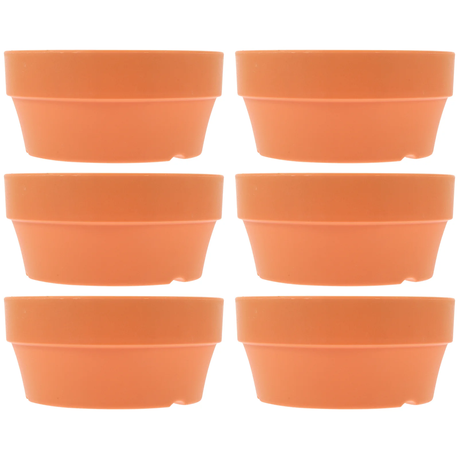 

5pcs Planters Flower Pots Nursery Pots Decorative Gardening Pot Round Planter for Indoor and Outdoor Clay