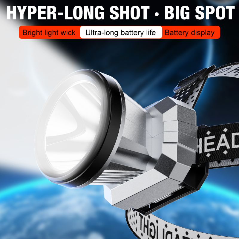 Super Bright LED Rechargeable High-power Headlights High Brightness Emergency Charging Outdoor Head Flashlight Fishing Lamp