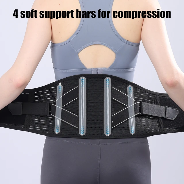 Back Brace for Men and Women Lower Back - Breathable Waist Lumbar Support Belt for Sciatica, Herniated Disc, Back Pain Relief 4