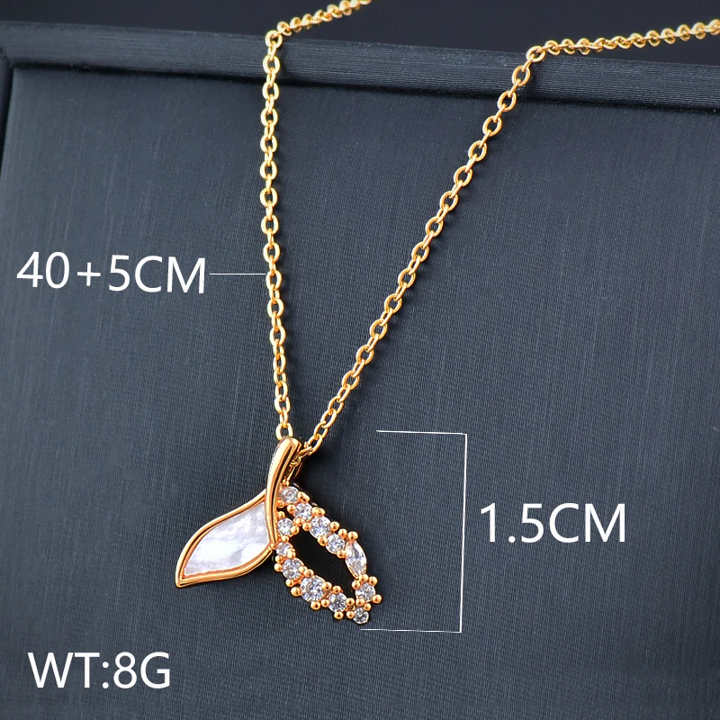 SINLEERY Stainless Steel Rose Flower Square Shell Pendant Necklace For  Women Gold Color Chain Fashion Jewelry - AliExpress