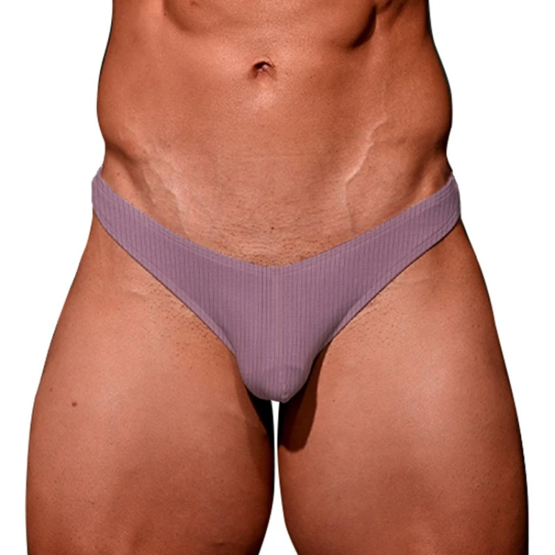 Swimwear Men's Sexy Bikini Gay G-strings Underwear Breathable Swimming Briefs Low Waist Swimsuits Summer Beach Surfing Trunks
