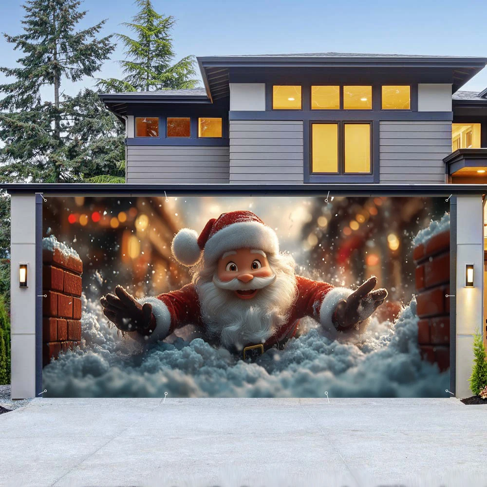 Santa Claus Garage Door Banner – 4