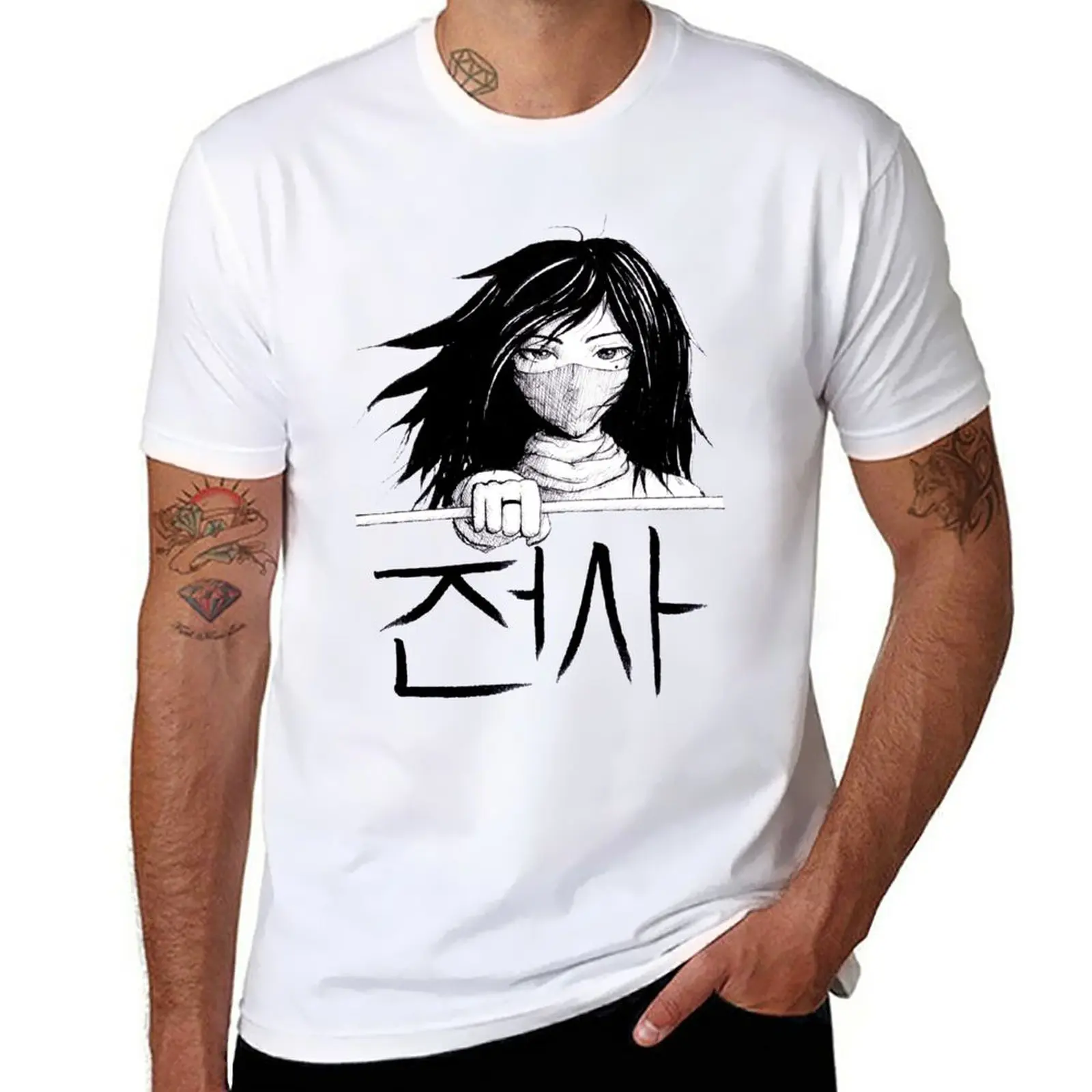 

New Warrior T-Shirt Oversized t-shirt Short sleeve Men's cotton t-shirt