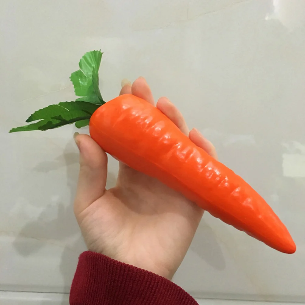 Food photography props vegetable ornaments 4 Pcs Artificial Carrot Mini Toys Party Decoration Props Simulation Vegetable Carrots Foam Easter Photography