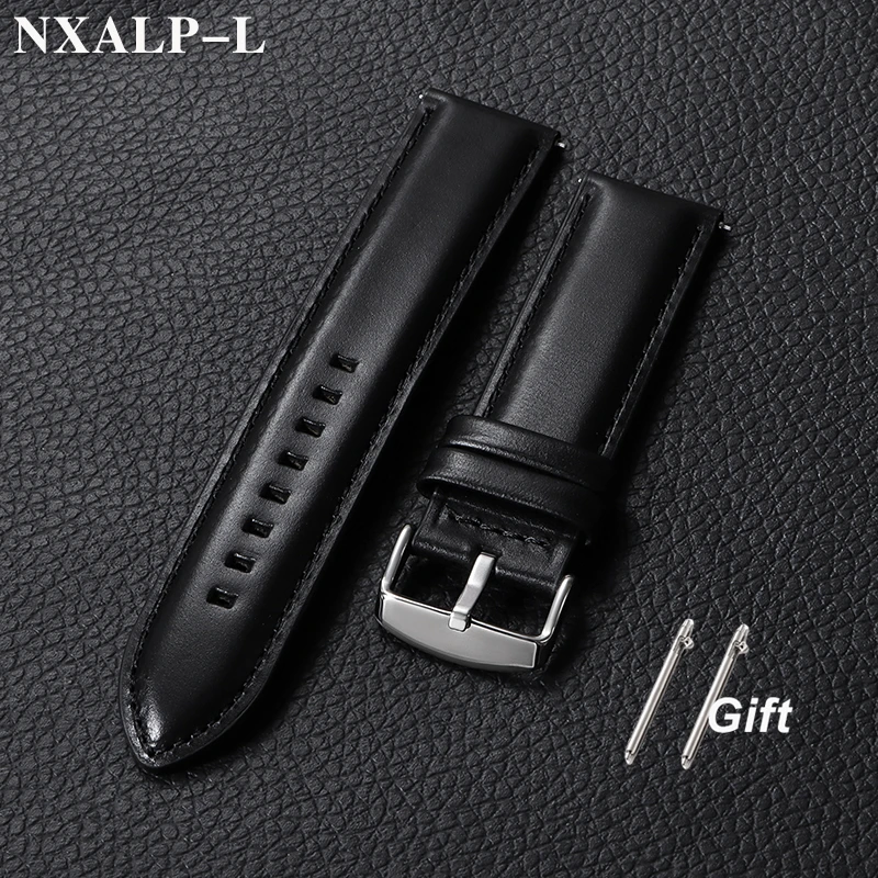 Vintage Genuine Cowhide Leather Quick Release Watch Strap - Premium Watchband Bracelet