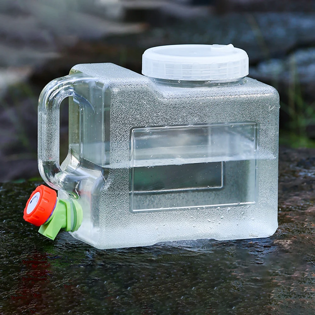 Water Storage Bag 3L Drinking Water Jug with Spigot Camping Water Tank Multifunction Storage Carrier Leakproof for Hiking Self-Driving Tour