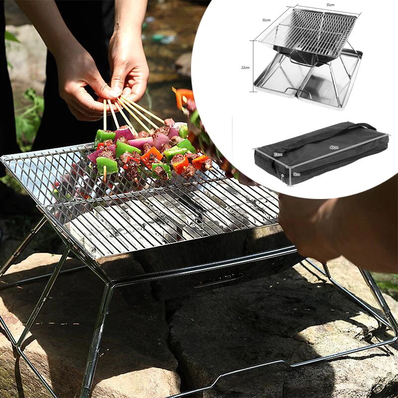 folding bbq stand