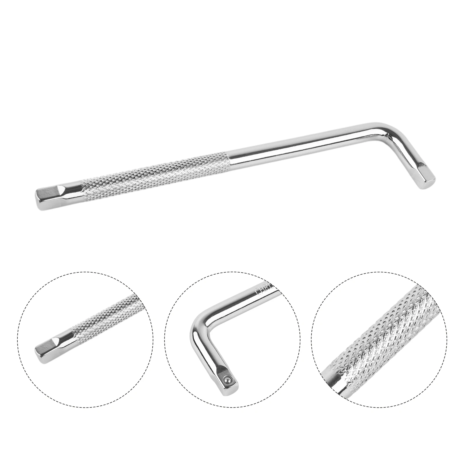 Description Picture 2 of item1pc Extension L-Type Shaped Double End NonSlip Socket Bent Bar 1/2 1/4 3/8 Wrench Bent Bar L-Handle Sockets Wrench Hand Tool