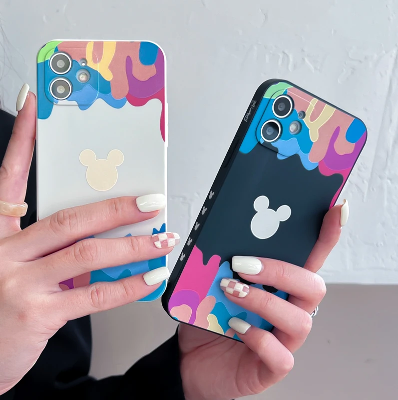 cute phone cases for samsung  Fashion Bear Pattern Phone Case For Samsung Galaxy S22 S21 Ultra S21 Plus S 22 Pro Silicone Soft Phone Case For Galaxy S22 Ultra kawaii samsung phone cases