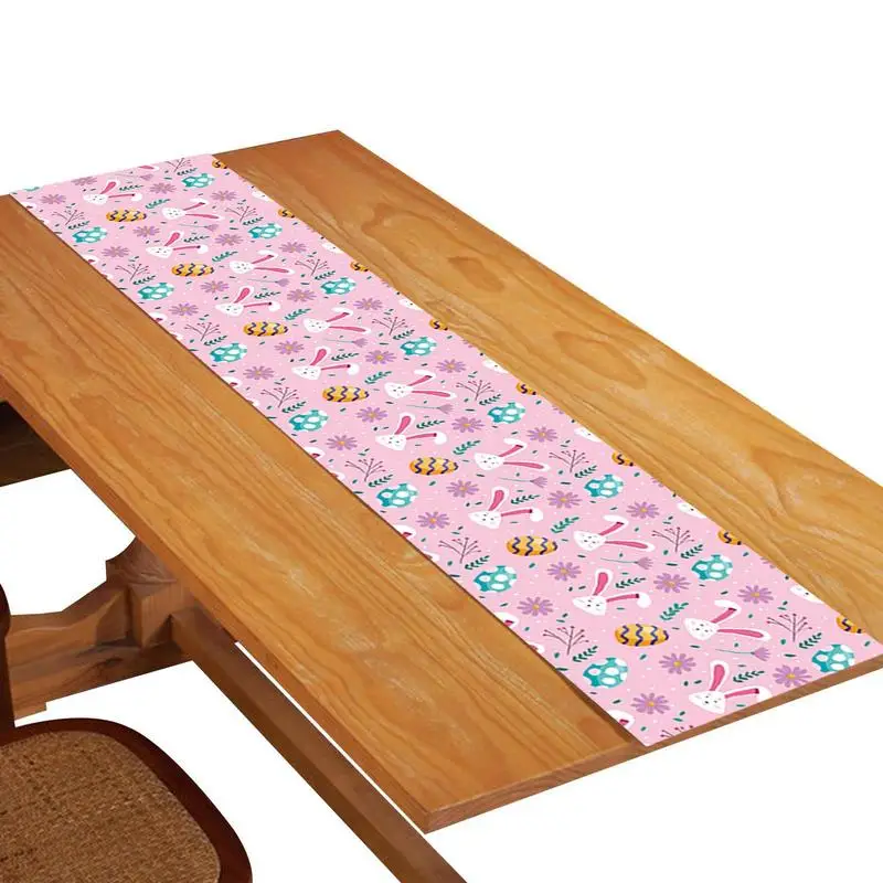 

Easter Eggs Tablecloth Cute Bunny Easter Egg Easter Table Cloth Bunny Holiday Outdoor Picnic Party Dinner Table Decoration