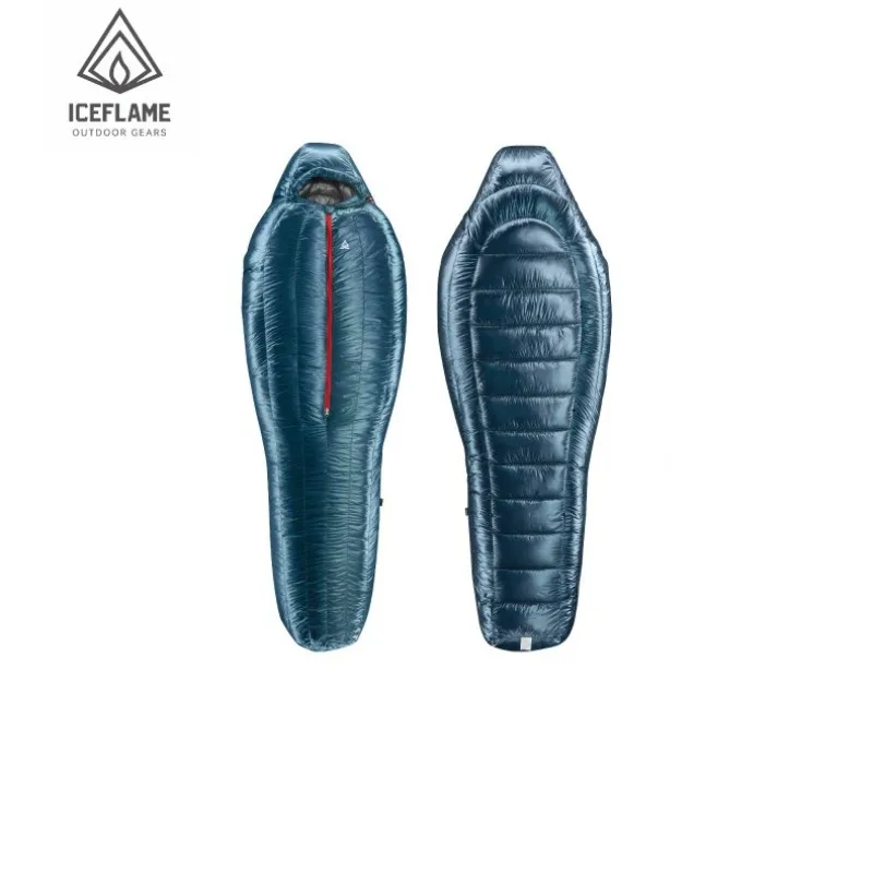 Ice Flame HW 20D Nylon Ultralight Mummy White Goose Down Sleeping Bag Outdoors Camping Keep Warm Duck Down Adult Equipment sleeping bag survival sleeping bag
