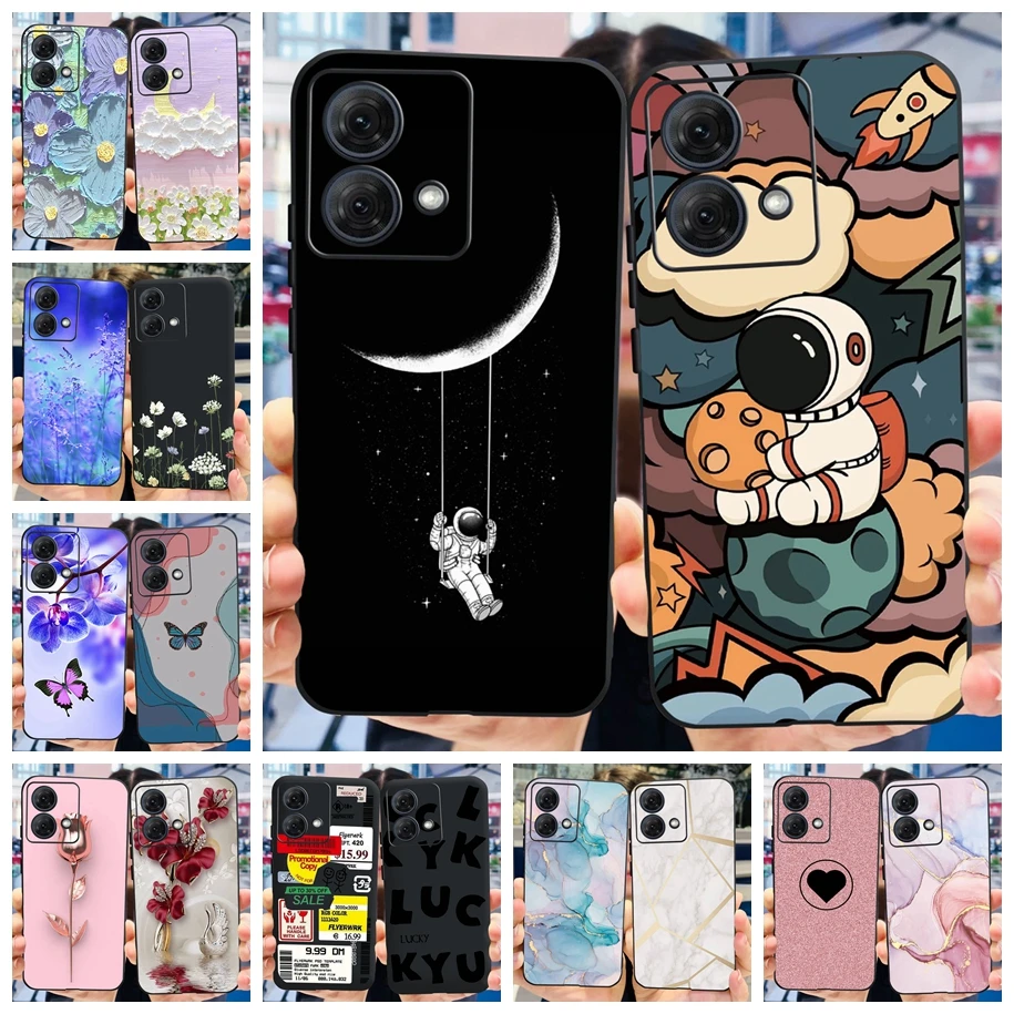 Per Motorola Moto G84 2023 Custodia Lovely Astronaut Marble Cover Silicone Soft Rubber Phone Shell Per Motorola Moto G54 G 54 Bumper
