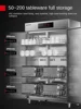 Tqh Double Door Disinfection Cabinet Commercial Vertical Large Canteen School Plate High Temperature Hot Air Circulation 5
