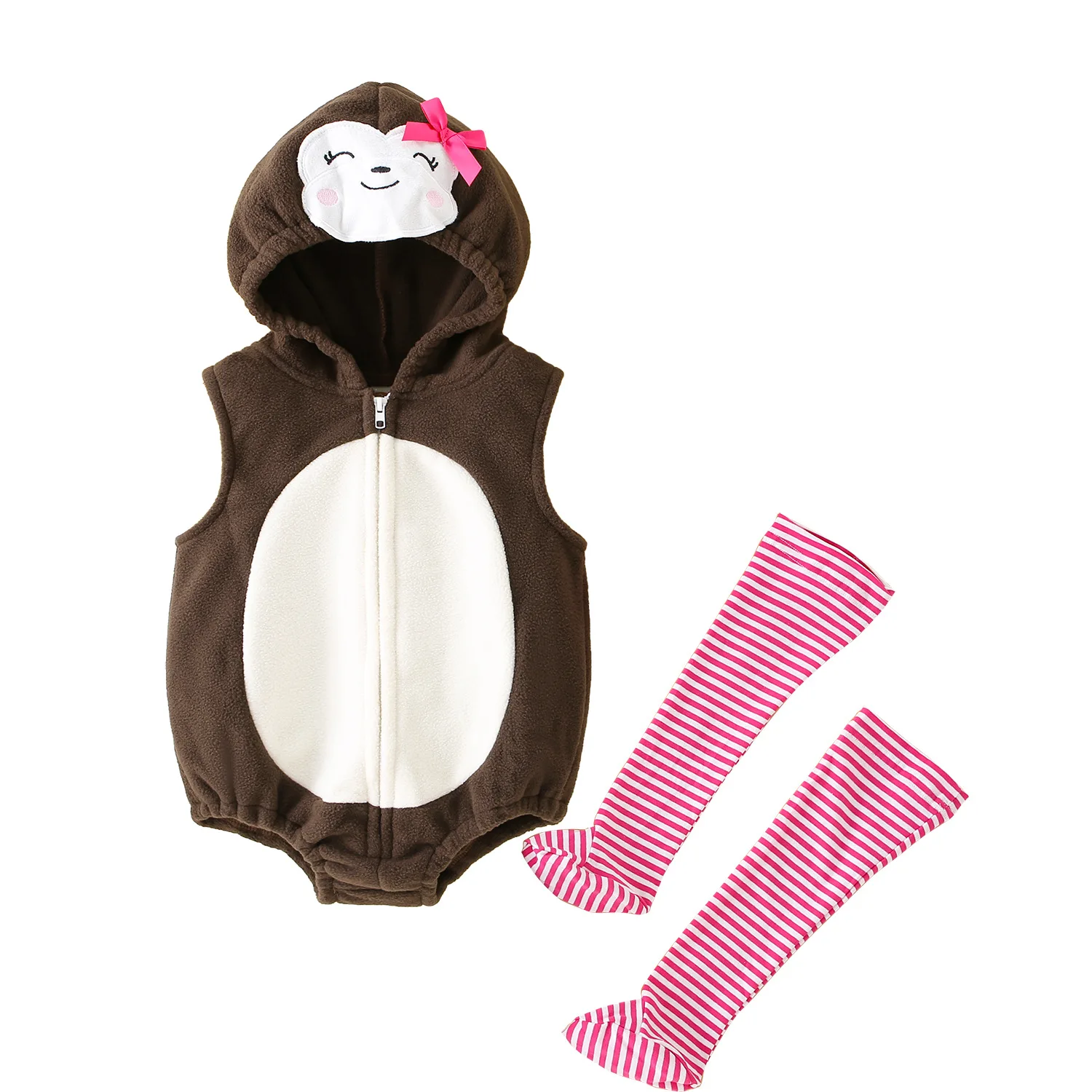 2pcs/set Carnival Spring Baby Rompers Hooded Fleece Toddler Infant Clothes Overall Bodysuits Jumpsuit Costume For Kids Girl Boy