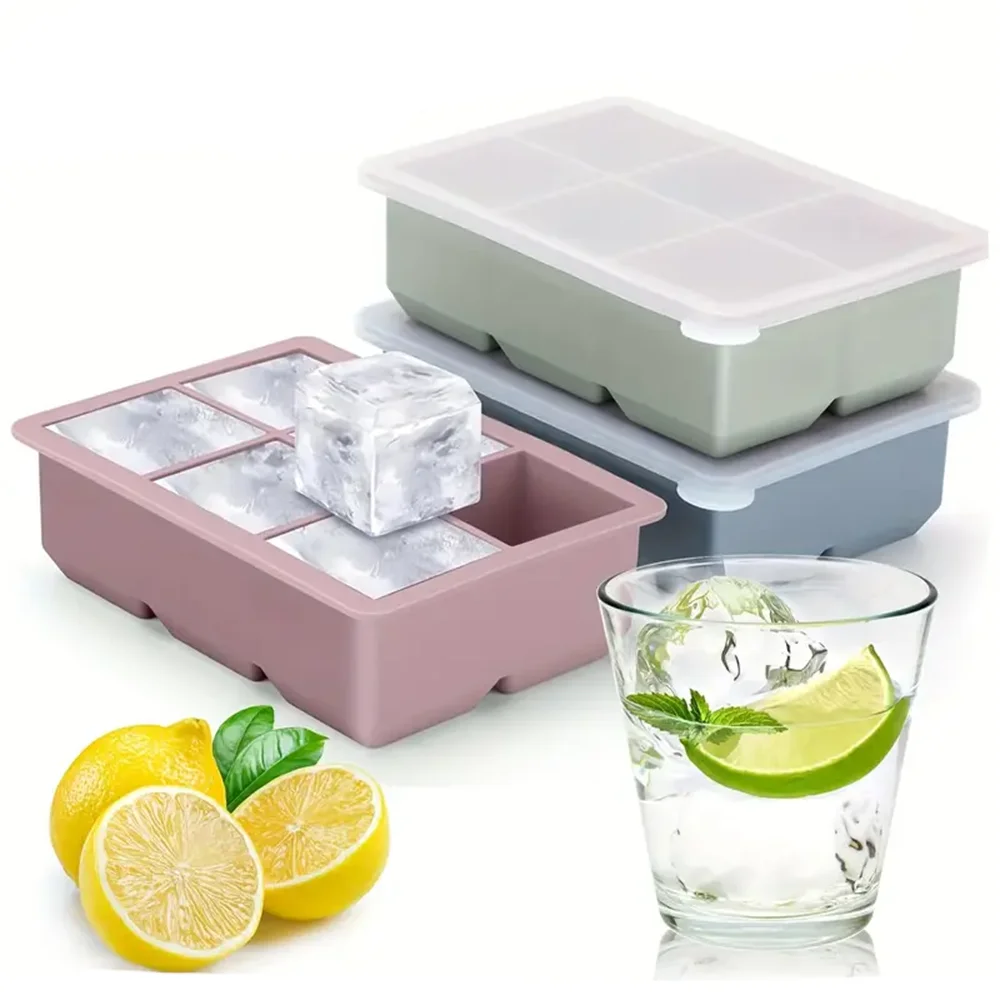 Large Silicone Ice Cube Tray with Lid-premium-2025 – Leakproof, Odor‑Free Square Molds for Whiskey & Cocktails | BPA‑Free Freezer S769ddf7d617d43e8b6509d8612adcd8eA