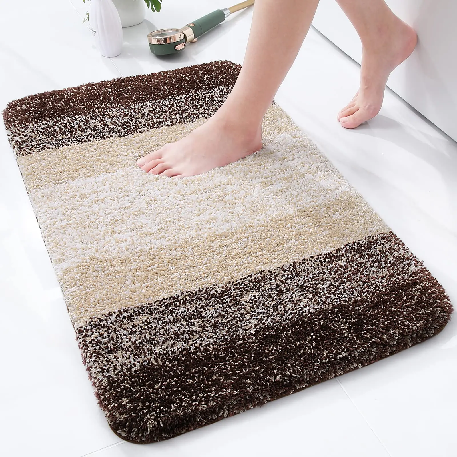 Shaggy Thick Bath Mats Absorbent Shower Pad Non-slip Bedroom Floor Rug Soft  Fluffy Living Room Plush Carpet House Foot Mat Decor - Mat - AliExpress