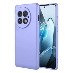 Flexible Liquid Silicone TPU Protective Phone Case Cover Bumper for OnePlus 12R (PURPLE)