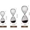 5/15/30 Minutes New Glass Hourglass Multi-Coloured Sand Timer Threaded Sand Clock Family Table Decoration Crafts Children's Gift 2
