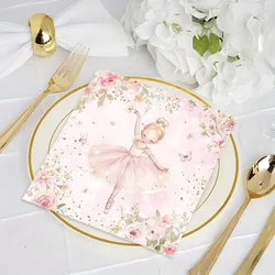 Pink Ballet - Themed Party Napkins - Elegant Celebration Decor for Birthdays and Special Occasions (Pink)