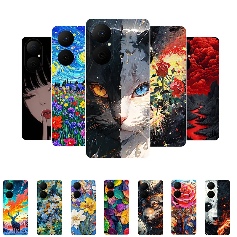Lovely Cat Soft Silicone Shockproof Bumper Case