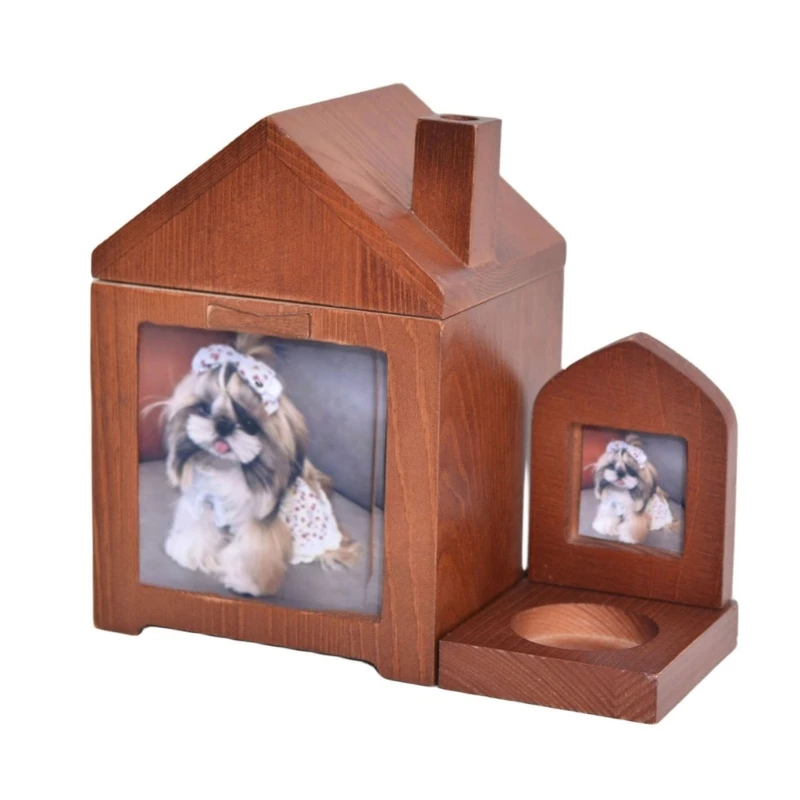 

Мемориальные урны для домашних животных для пепла щенков кошек, деревянные урны для кремации собак, коробка для гроба кошки