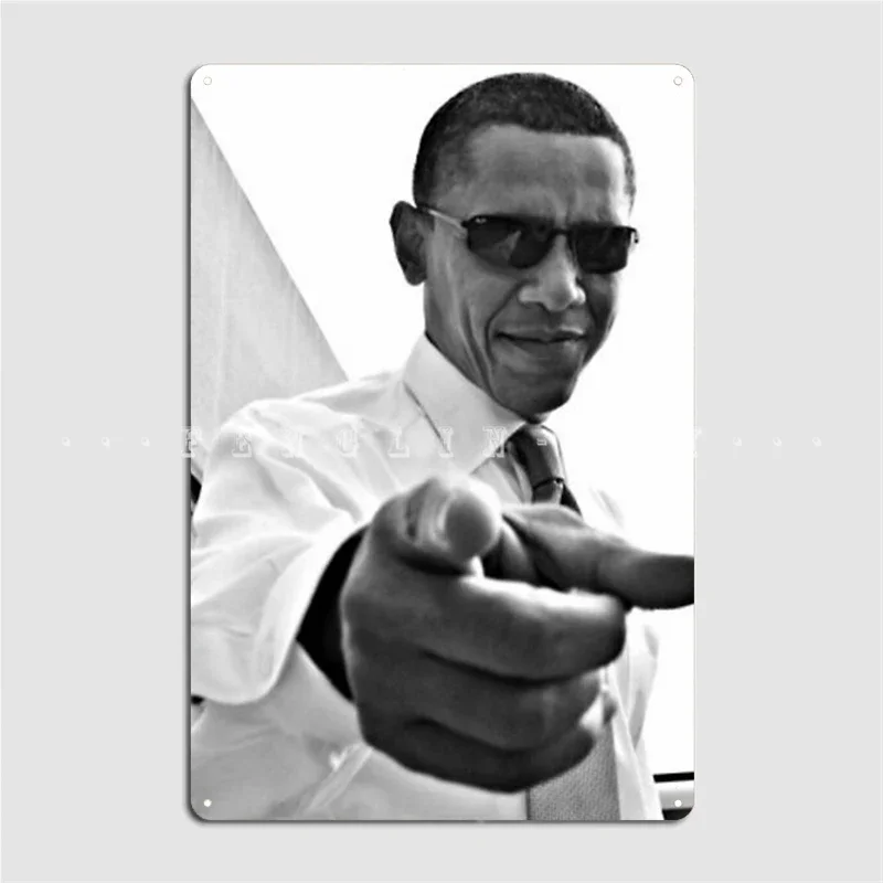 Obama Metal Sign Wall Cave Club Bar Personalized Wall Decor Tin Sign Poster