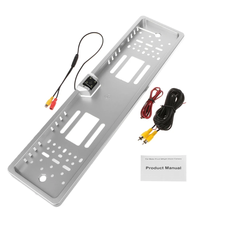 

Waterproof European License Plate Frame Car Reverse Backup Rearview Camera