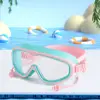 Big Frame Swimming Goggles Wide View Anti Fog Swim Glasses Silicone Transparent Diving Eyewear Swimming Beginner 4